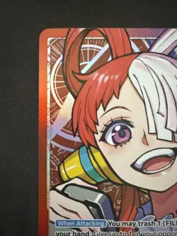One Piece Wings of the Captain Uta OP06-001 Alternate Alt Art Leader NM - Image 3