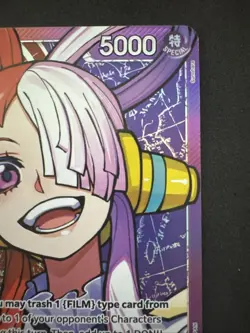 One Piece Wings of the Captain Uta OP06-001 Alternate Alt Art Leader NM - Image 4