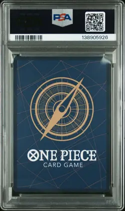 2025 ONE PIECE OP12-037 LEGACY OF THE MASTER DEAD MAN'S GAME ALT ART PSA 10 - Image 2