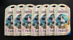 Disney Lorcana TCG Fabled Sleeved Factory Sealed 7 Booster Pack Lot #4 - Image 1