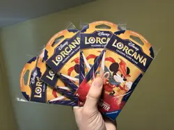 Disney Lorcana TCG the First Chapter Sleeved Booster Pack, Lot of 5, Sealed - Image 1