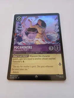 Disney Lorcana Pocahontas Following the Wind 42/204 Winterspell Foil - Image 1