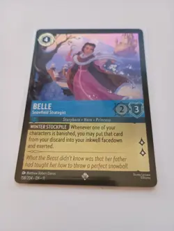 Disney Lorcana Belle Snowfield Strategist 158/204 Winterspell Foil - Image 1