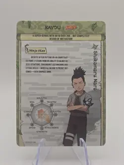 Naruto Kayou English Series 2 Card - Shikamaru Nara - NRSA02-UR-002L3 - Image 2
