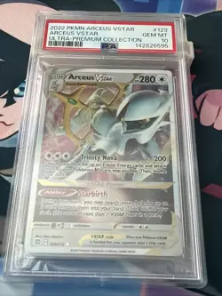 PSA 10 2022 Arceus VSTAR Metal Pokemon Card Ultra Premium Collection 123/172 - Image 1