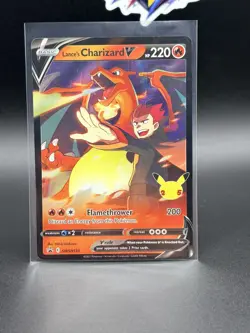 2021 Pokemon TCG Lance's Charizard v SWSH133 Jumbo Holo Promo Card - Image 4