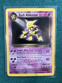 Pokemon Dark Alakazam TCG Card 18/82 Team Rocket NM - Image 1