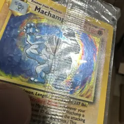 Rare New Factory Sealed 1st Edition Rare Holo Foil Machamp Pokemon Card 8/102 - Image 5