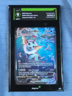 Vaporeon VMAX SWSH182 SWSH: Sword & Shield Promo Cards Holo DEGREE 9 - Image 1