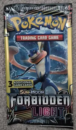 POKEMON TCG SUN AND MOON BASE FORBIDDEN LIGHT 3-CARD PACK 💥TOP RATED SELLER💥 - Image 1