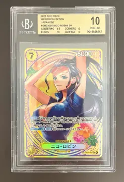 BGS 10 Nico Robin EB03-055 SP SR Parallel ONE PIECE Card Heroines edition 2025 - Image 1