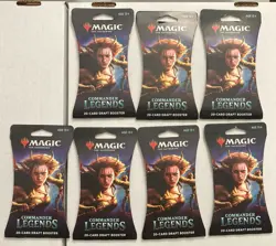 NEW 7x Commander Legends Draft Booster 20 Cards Per Pack MTG Magic the Gathering - Image 1