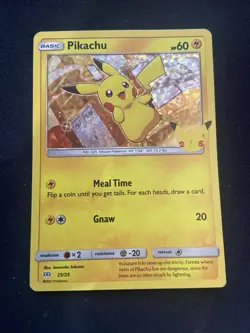 Pokemon Pikachu Holo McDonalds 25th Anniversary Card 2021 Promo 25/25 - Image 1