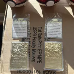 VINTAGE Master Set 1999 Burger King Nintendo Pokemon 23K Gold Plated Cards - Image 5