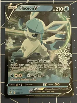 Glaceon V - (Holiday Calendar) 040/203 Miscellaneous Cards & Products Holo LP - Image 1