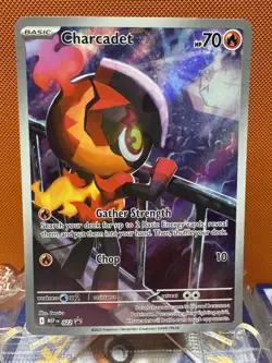 Charcadet 022 Pokemon TCG Black Star Promo Full Art Foil Card Near Mint NM - Image 1
