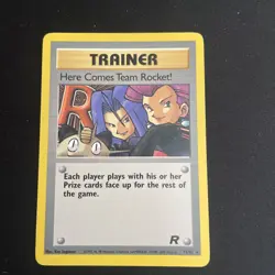 Pokemon Card Here Comes Team Rocket 71/82 Team Rocket Trainer Rare LP - Image 1