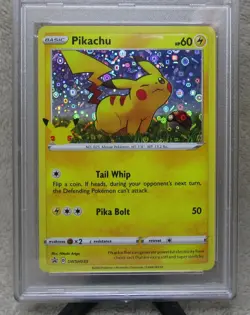 PSA GRADED 2020 Pokemon PIKACHU HOLO GENERAL MILLS Black Star Promo Card B - Image 3