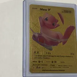 Pokemon Card Mew V Basic Form Gold Foil Card Number 069/189 Hp180 - Image 3