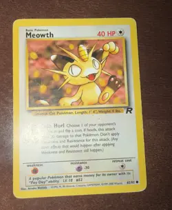 MEOWTH - 62/82 - Team Rocket - Pokemon Card - Image 1