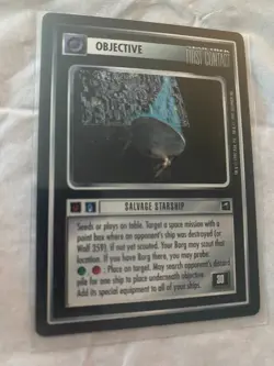 Star Trek CCG 1E FC SALVAGE STARSHIP Rare Card NEVER PLAYED - Image 1