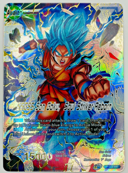 SSGSS Son Goku Soul Striker Reborn GOLD STAMP Foil Dragon Ball Super Card | NM - Image 1