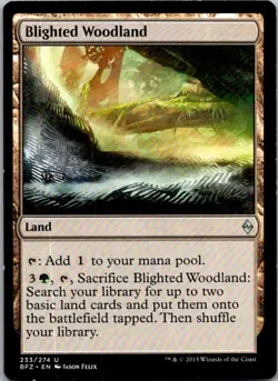 Blighted Woodland U Battle for Zendikar 233 LP MTG - Image 1