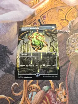 Emerald Medallion Borderless MTG MH3 - Pack Fresh - - Image 1