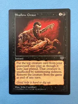 MTG Mirage Edition, Shallow Grave! 1996 Vintage Magic! - Image 1