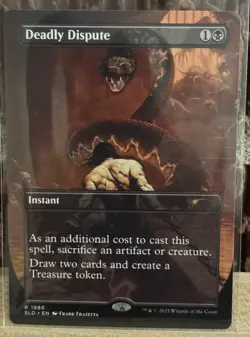 MTG Deadly Dispute Secret Lair Frank Frazetta 1980 NM Regular Non-Foil - Image 1