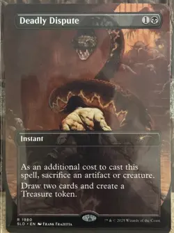 MTG Deadly Dispute Secret Lair Frank Frazetta 1980 NM Regular Non-Foil - Image 2