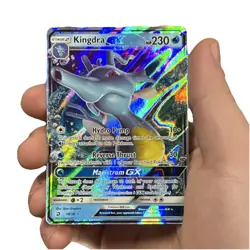 Pokemon Kingdra GX Ultra Rare Full Art Holo Dragon Majesty 18/70 230 HP Card - Image 1