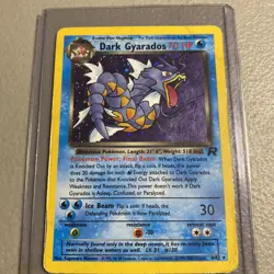 Dark Gyarados 8/82 Holo WOTC Team Rocket Prerelease Promo Pokemon Card - EX/NM - Image 1