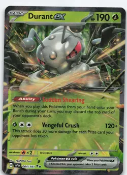 Durant ex - 004/191 Double Rare Holo SV08: Surging Sparks NM Pokemon - Image 1