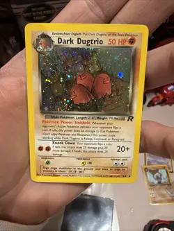 Pokemon TCG Dark Dugtrio 6/82 Team Rocket Unlimited Holo Rare Vintage 2000 WOTC - Image 1