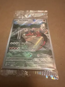 Pokemon TCG Koraidon #14 Sealed Pokemon Center Stamp Promo Card Factory Sealed - Image 1