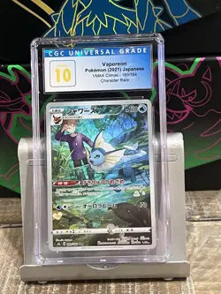 POKEMON 2021 VAPOREON VMAX Climax #189 Character Rare CGC PRISTINE 10 !! - Image 1