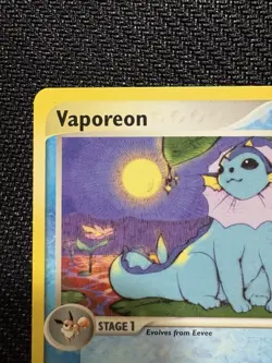 Pokemon TCG Vaporeon EX Sandstorm Card 25/100 Rare Card Near Mint Condition - Image 2