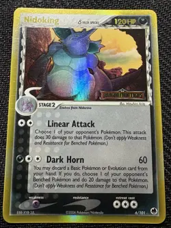 Pokemon TCG Nidoking Dragon Frontiers Delta Species 6/101 Reverse Holo Stamped - Image 1