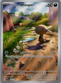 Paldean Wooper 102/094 Illustration Rare Phantasmal Flames Pokemon Near Mint - Image 1