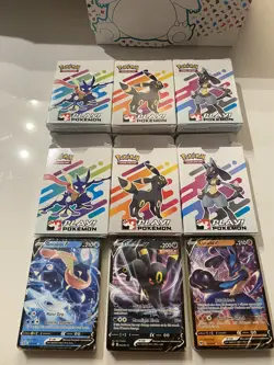 Pokemon Play Lab Umbreon V, Lucario V, Greninja V Lot Of 3 Event Exclusive Decks - Image 1