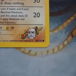 Blaine's Rhyhorn 65/132 Pokemon Gym Challenge Played Single Card TCG WOTC - Image 3