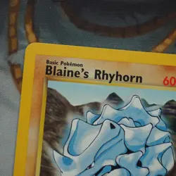 Blaine's Rhyhorn 65/132 Pokemon Gym Challenge Played Single Card TCG WOTC - Image 5