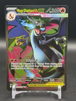 Pokemon Mega Charizard X ex 109/094 Phantasmal Flames Ultra Rare Full Art NM - Image 1