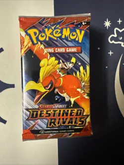 Pokemon Destined Rivals Booster Pack x10 Factory Sealed Quick Ship 10 Packs - Image 1
