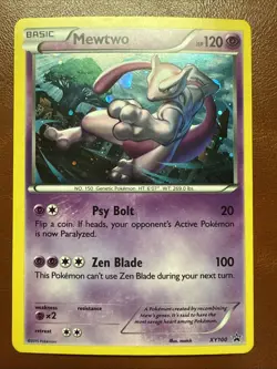 Pokemon Mewtwo XY Promo Holo Basic Psychic XY100 HP120 2015 English - Image 1