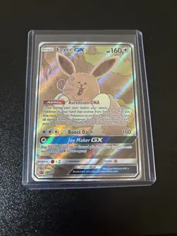 Pokemon Eevee GX TCG Full Art Holo Black Star Promo SM233 Sun & Moon Nm to Lp - Image 1
