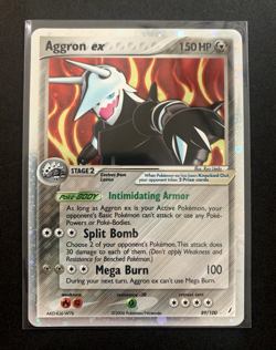 2006 Pokemon EX Crystal Guardians 89 Aggron Ex-holo - Image 1