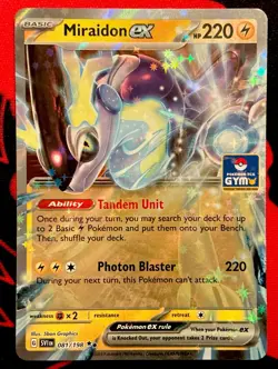 Miraidon Ex 081/198 Pokemon Southeast Asia Gym Stamp Exclusive Promo - Image 1