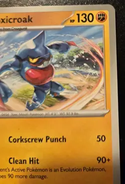 Toxicroak 024/064 Common Scarlet & Violet: Shrouded Fable Pokemon TCG - Image 3